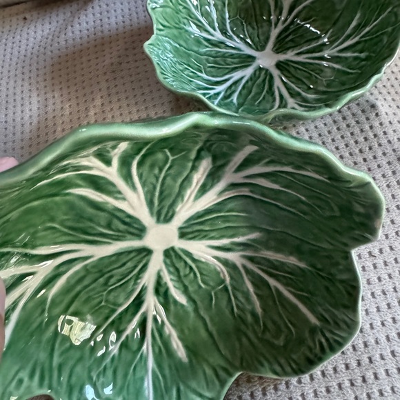 Vintage Bordallo Pinheiro Set of 2 Cabbage Bowls - Picture 5 of 10